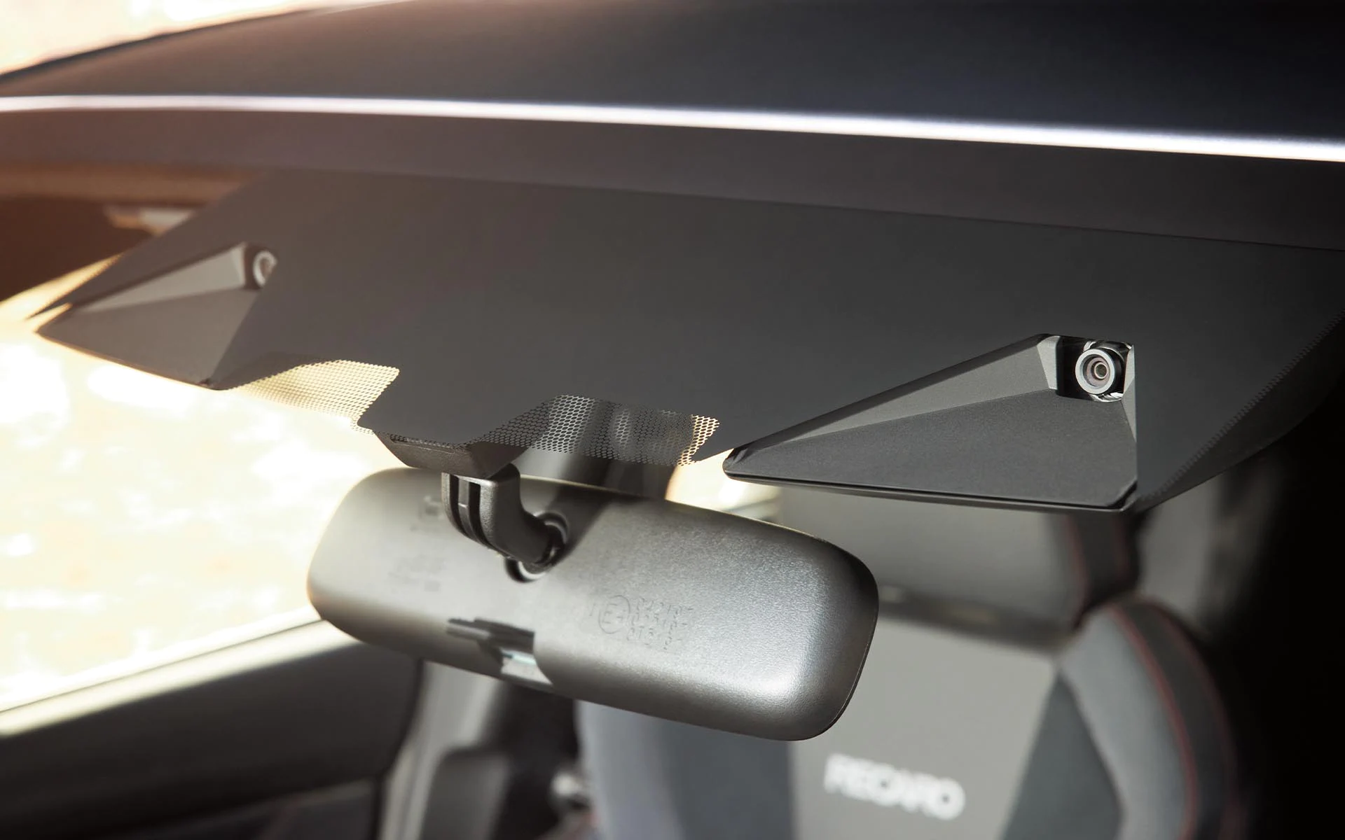A close up of the EyeSight® cameras in the 2022 Subaru WRX.